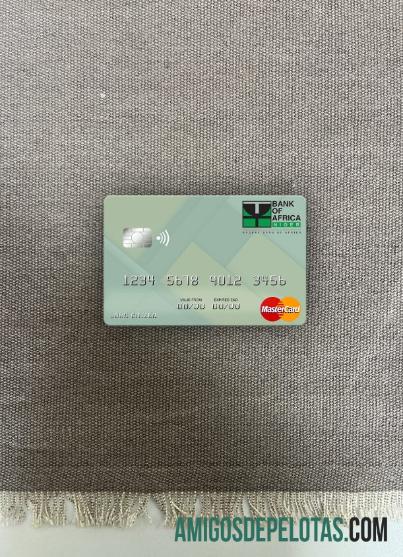 Frente do Photolook do Mastercard do Banco da África do Níger baixar para verificação